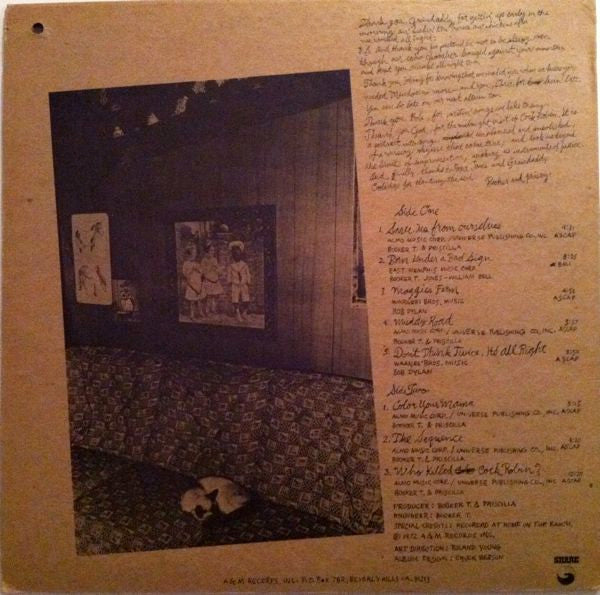 Booker T. Jones & Priscilla Jones : Home Grown (LP, Album, Promo)