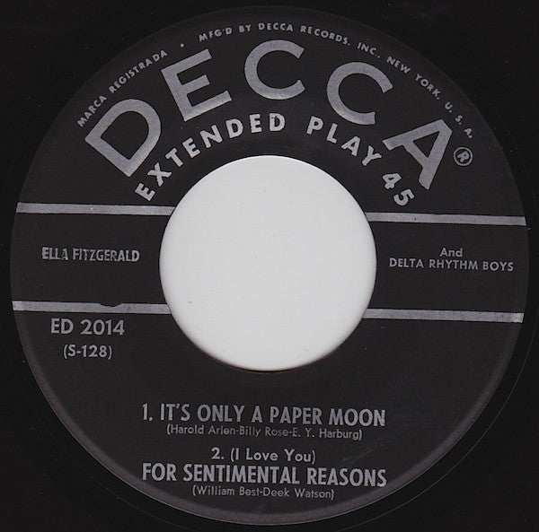Ella Fitzgerald : Vol. 1 (7", EP)