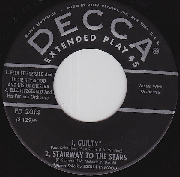 Ella Fitzgerald : Vol. 1 (7", EP)