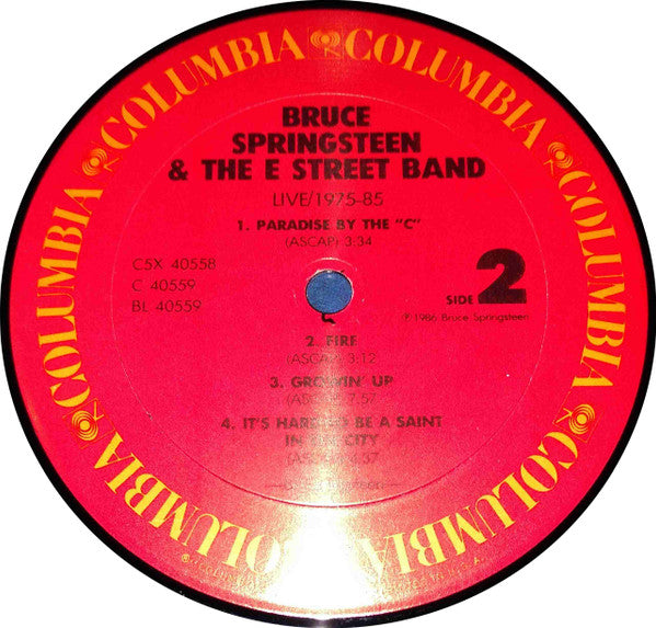 Bruce Springsteen & The E-Street Band : Live / 1975-85 (5xLP, Car + Box, Album)