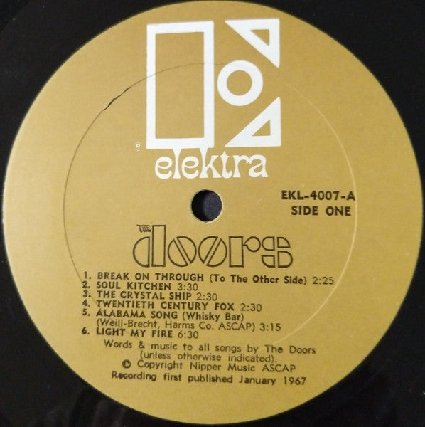 The Doors : The Doors (LP, Album, Mono, Abb)
