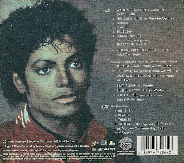 Michael Jackson : Thriller 25 (CD, Album, Ltd, RE, RM + DVD-V, NTSC + Sli)