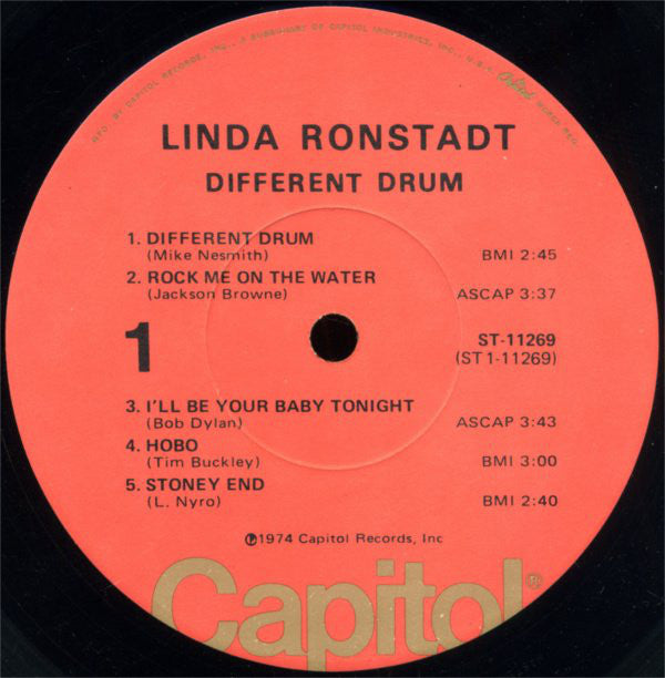 Linda Ronstadt : Different Drum (LP, Comp, Ter)