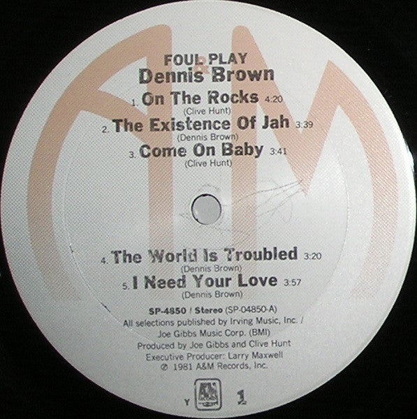 Dennis Brown : Foul Play (LP, Album, Ter)