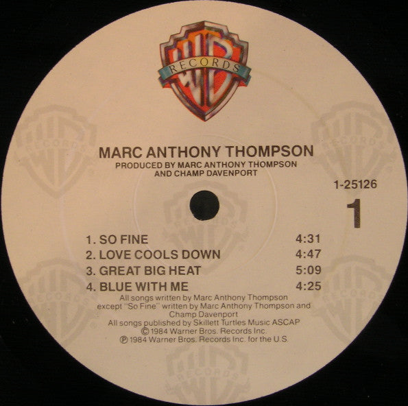 Marc Anthony Thompson : Marc Anthony Thompson (LP, Album)