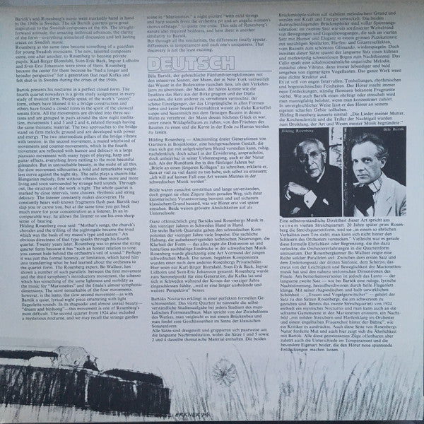 Freskkvartetten, Béla Bartók / Hilding Rosenberg : Freskkvartetten (LP, Album)