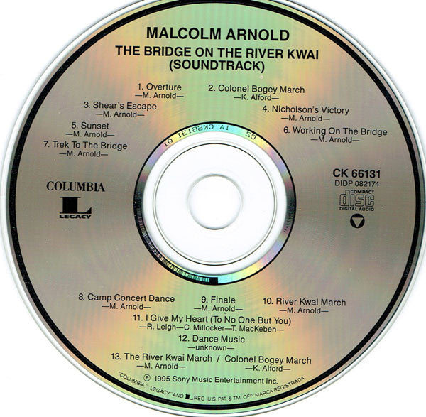 Malcolm Arnold : The Bridge On The River Kwai (CD, Mono, RE, RM)