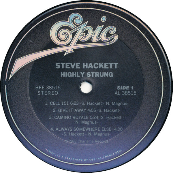 Steve Hackett : Highly Strung (LP, Album)