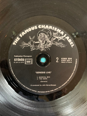 Genesis : Live (LP, Album, RE)