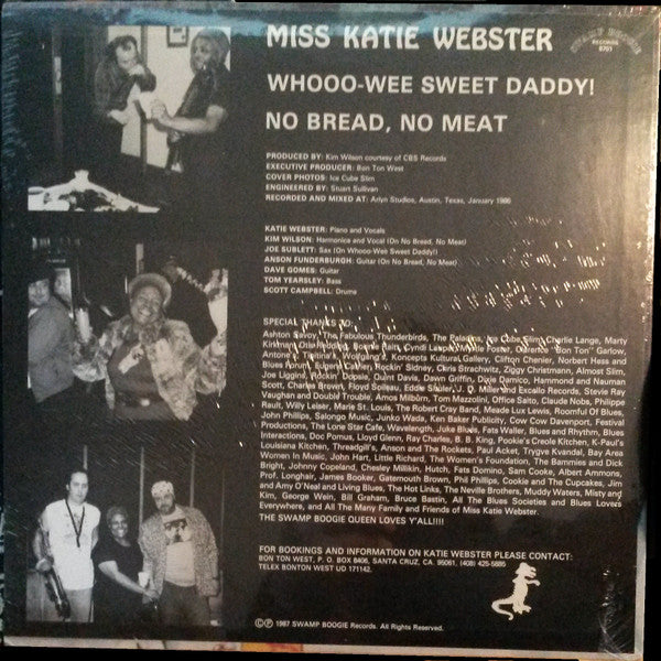 Katie Webster : Whoo-Wee Sweet Daddy! (12", Single)