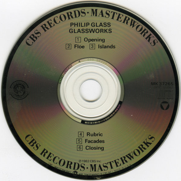 Philip Glass : Glassworks (CD, Album, RE)