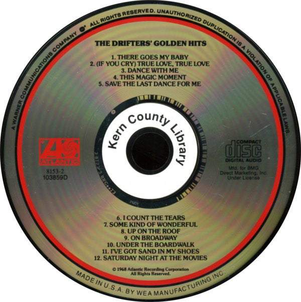 The Drifters : The Drifters' Golden Hits (CD, Comp, Club, RE)