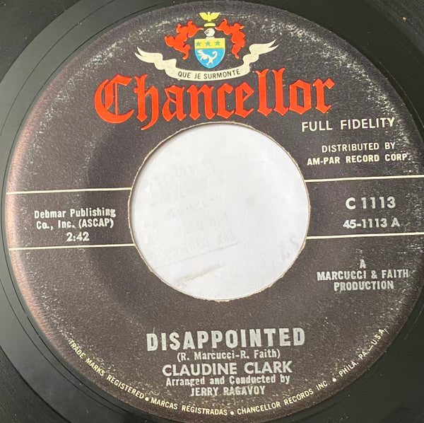Claudine Clark : Disappointed / Party Lights (7", Single)