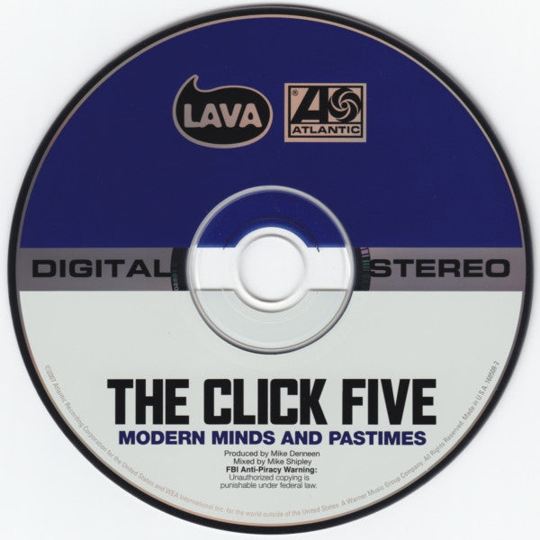 The Click Five : Modern Minds And Pastimes (CD, Album)