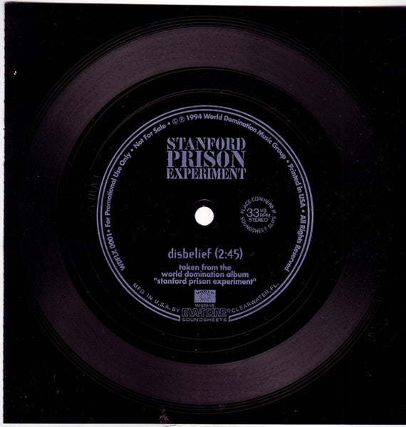Stanford Prison Experiment : Disbelief (Flexi, Promo)