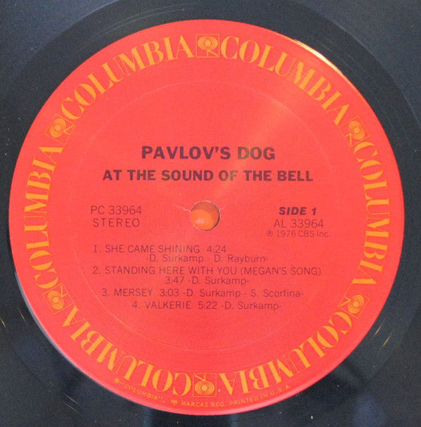 Pavlov's Dog : At The Sound Of The Bell (LP, Album, Pit)