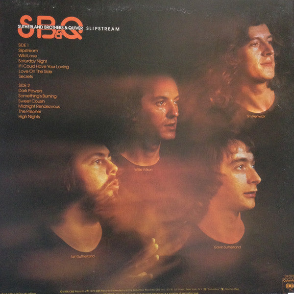 Sutherland Brothers & Quiver : Slipstream (LP, Album, San)