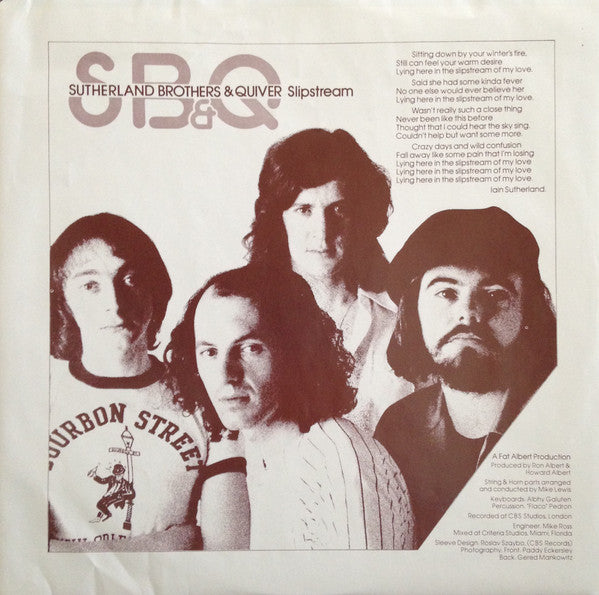 Sutherland Brothers & Quiver : Slipstream (LP, Album, San)