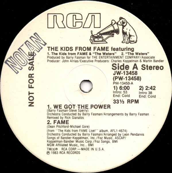 The Kids From Fame featuring The Waters : We Got The Power (12", Promo)