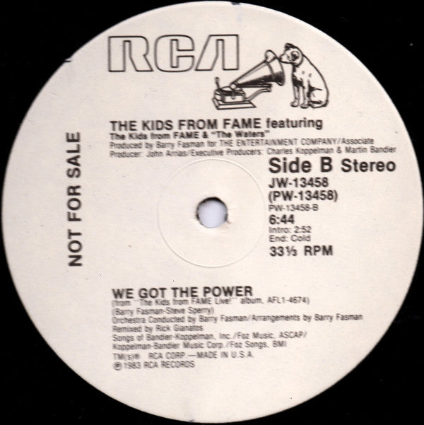 The Kids From Fame featuring The Waters : We Got The Power (12", Promo)