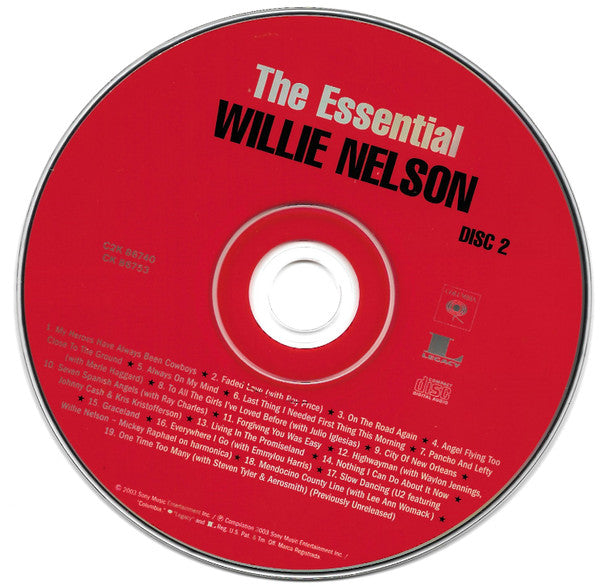 Willie Nelson : The Essential Willie Nelson (2xCD, Comp, RM)