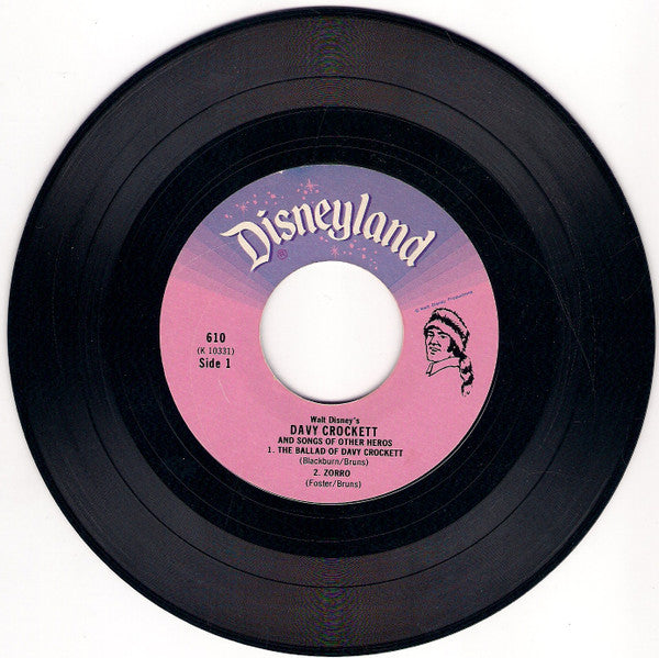 Unknown Artist : Davy Crockett And Songs Of Other Heroes (7", EP)
