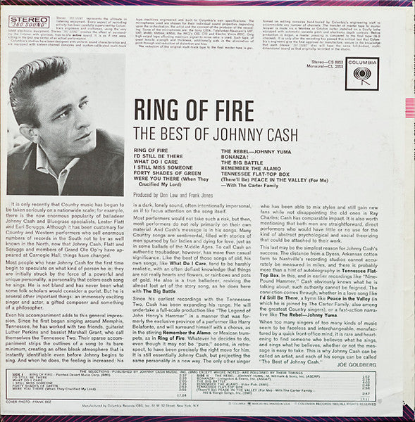 Johnny Cash : Ring Of Fire - The Best Of Johnny Cash (LP, Comp, RE)