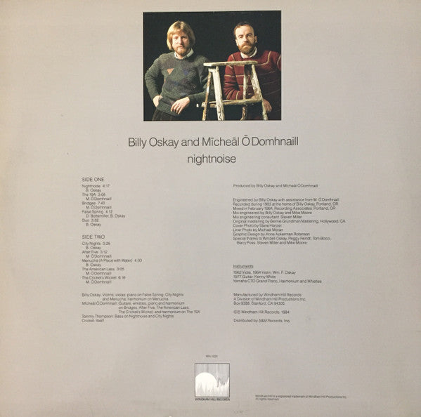 Billy Oskay And Mícheál Ó Domhnaill : Nightnoise (LP)