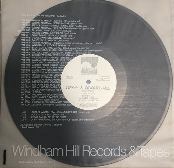 Billy Oskay And Mícheál Ó Domhnaill : Nightnoise (LP)