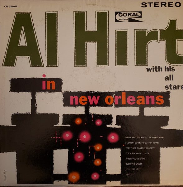 Al Hirt : Al Hirt With His All Stars In New Orleans (LP, Album)