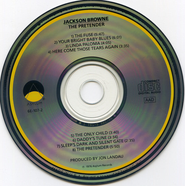Jackson Browne : The Pretender (CD, Album, RE, SRC)