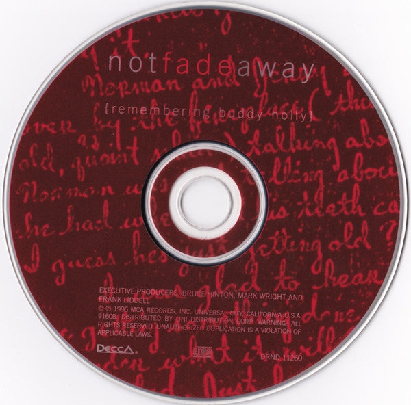 Various : Not Fade Away {Remembering Buddy Holly} (CD, Album)