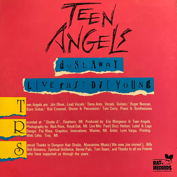 Teen Angels (7) : Dust Away (7", Single)