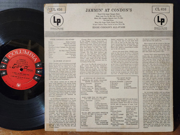 Eddie Condon And His All-Stars : Jammin' At Condon's (LP, Album, Mono)