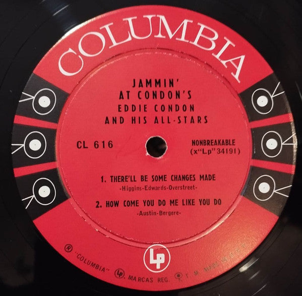 Eddie Condon And His All-Stars : Jammin' At Condon's (LP, Album, Mono)