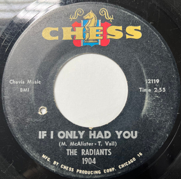 The Radiants : Voice Your Choice / If I Only Had You (7", Single)