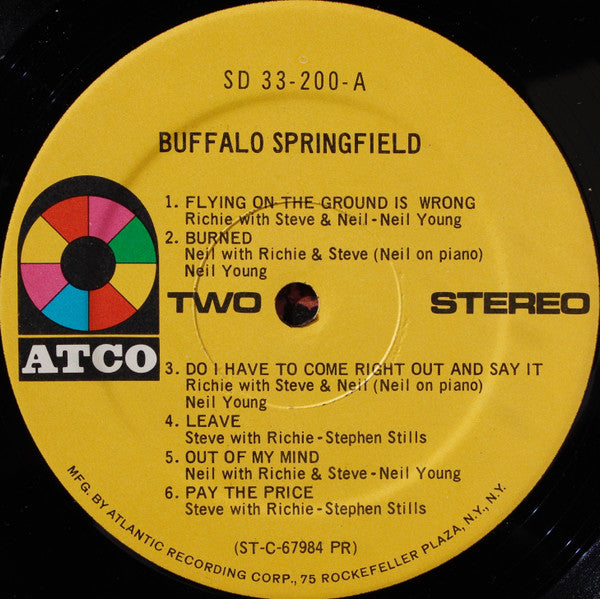 Buffalo Springfield : Buffalo Springfield (LP, Album, RP, PR)
