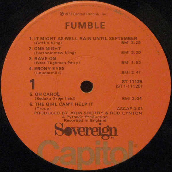 Fumble (3) : Fumble (LP, Album)