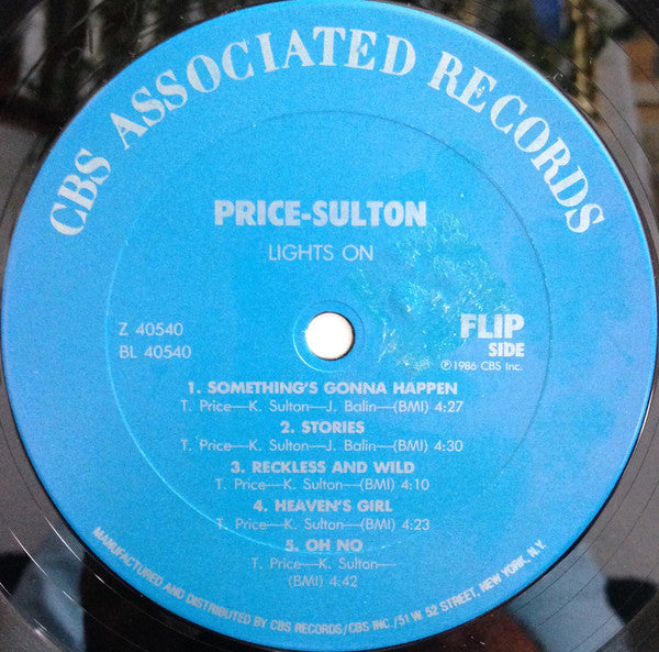 Thommy Price - Kasim Sulton : Lights On (LP, Album)