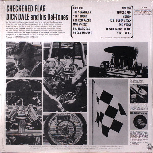 Dick Dale & His Del-Tones : Checkered Flag (LP, Album, Mono, Scr)