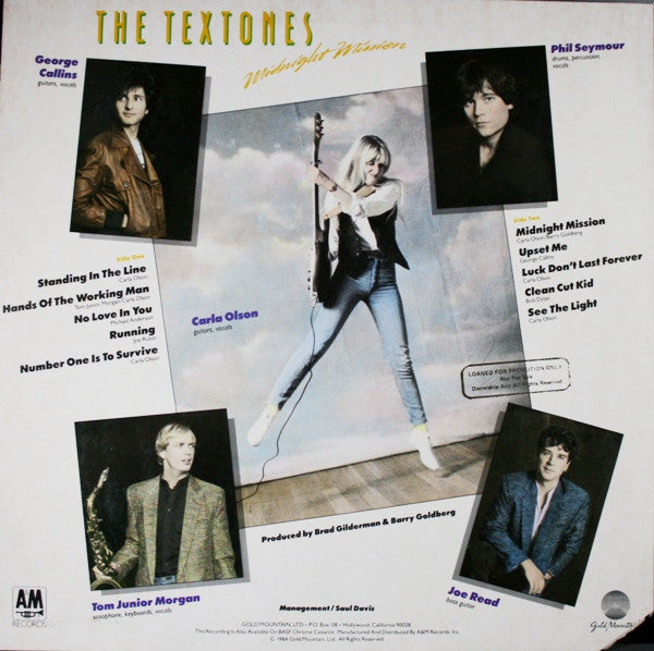 The Textones : Midnight Mission (LP, Album)