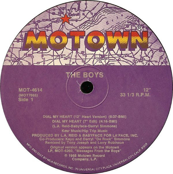 The Boys : Dial My Heart (12", Single)