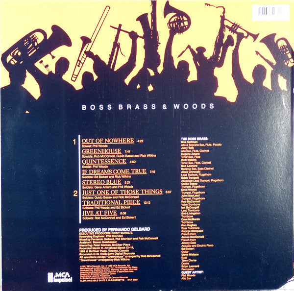 Rob McConnell & The Boss Brass Featuring Phil Woods : Boss Brass & Woods (LP, Album)
