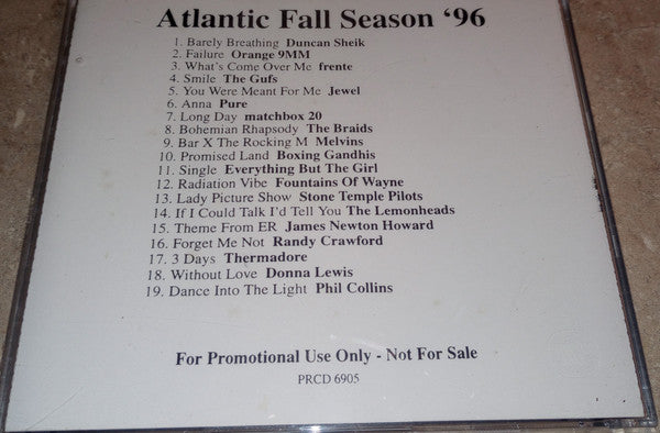 Various : Atlantic Fall Season '96  (CD, Comp, Promo)