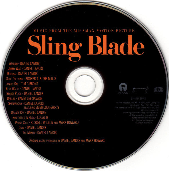 Various : Sling Blade (Music From The Miramax Motion Picture) (CD)