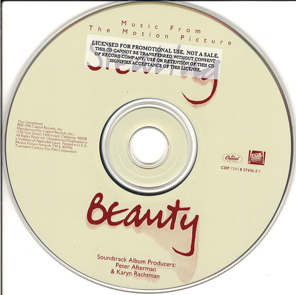 Various : Stealing Beauty (Music From The Motion Picture) (CD, Comp, Promo)