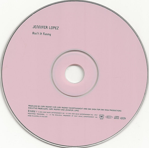 J.Lo* : Ain't It Funny (CD, Single, Car)