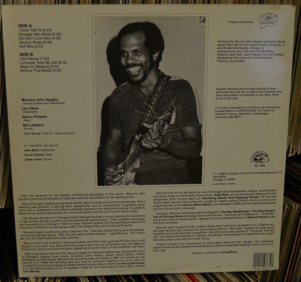 Maurice John Vaughn : Generic Blues Album (LP, RE, RM)