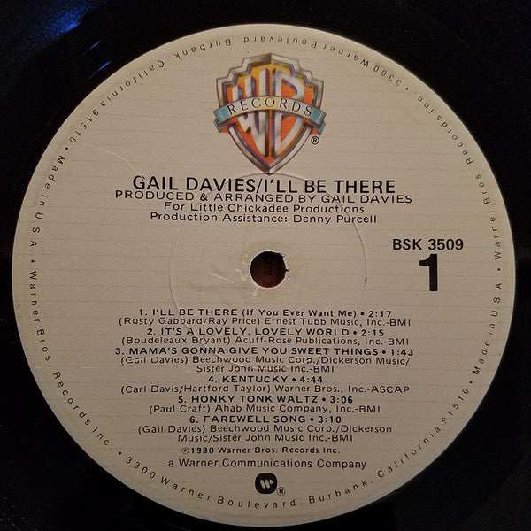 Gail Davies : I'll Be There (LP, Album, Jac)