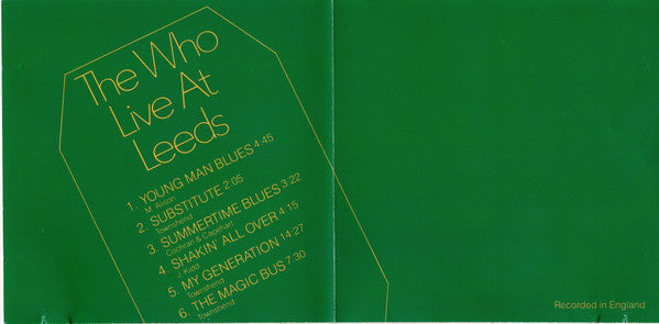 The Who : Live At Leeds (CD, Album, RE)